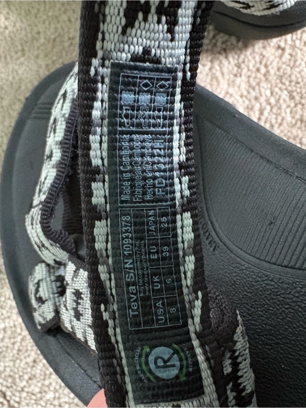 Teva Hurricane 4 Sport Sandal Size 8 - Picture 5 of 6